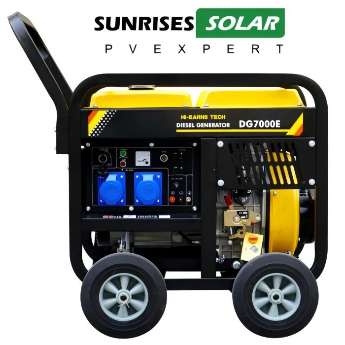 Uy zaxiralash uchun portativ ikki tomonlama yoqilg'i sokin generator